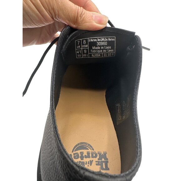 Dr. Martens Size M8 / W9 Black Leather Lace-Up Oxford Shoes - Picture 10 of 11